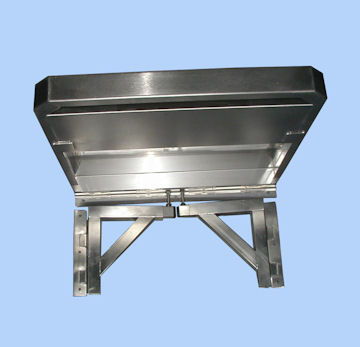 Table inox rabattable à vos mesures Table inox rabattable à vos mesures