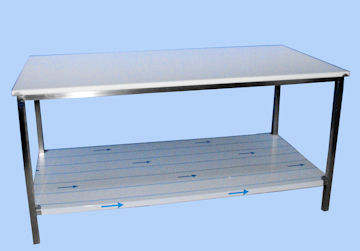 Table de découpe avec étagère basse
