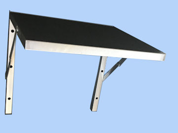 Table inox rabattable avec compas